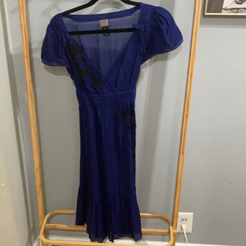 Anthropologie Lace embroidered Lithe dress.